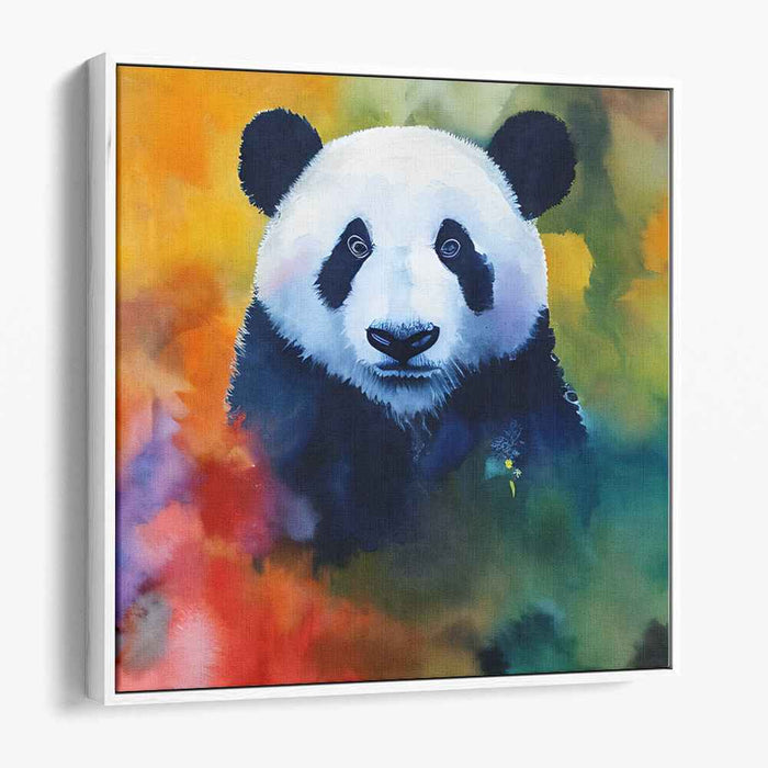 Colorful Ink Splatter Symphony: Vibrant Watercolor Abstract Canvas Art Print