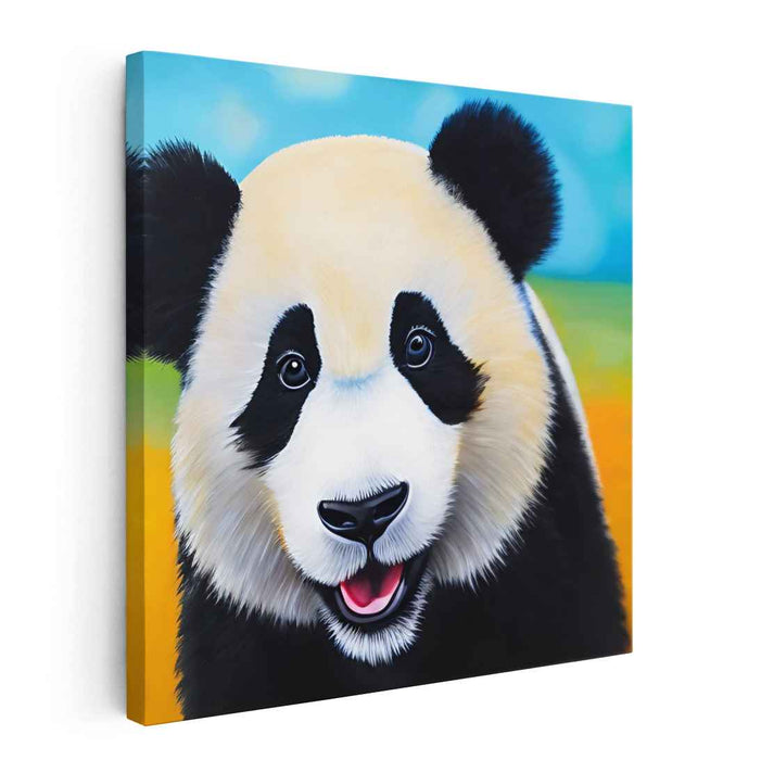 Wild Eyes Stare Back: Realistic Animal Portrait Canvas Art Print