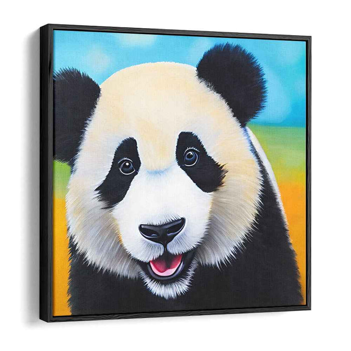 Wild Eyes Stare Back: Realistic Animal Portrait Canvas Art Print