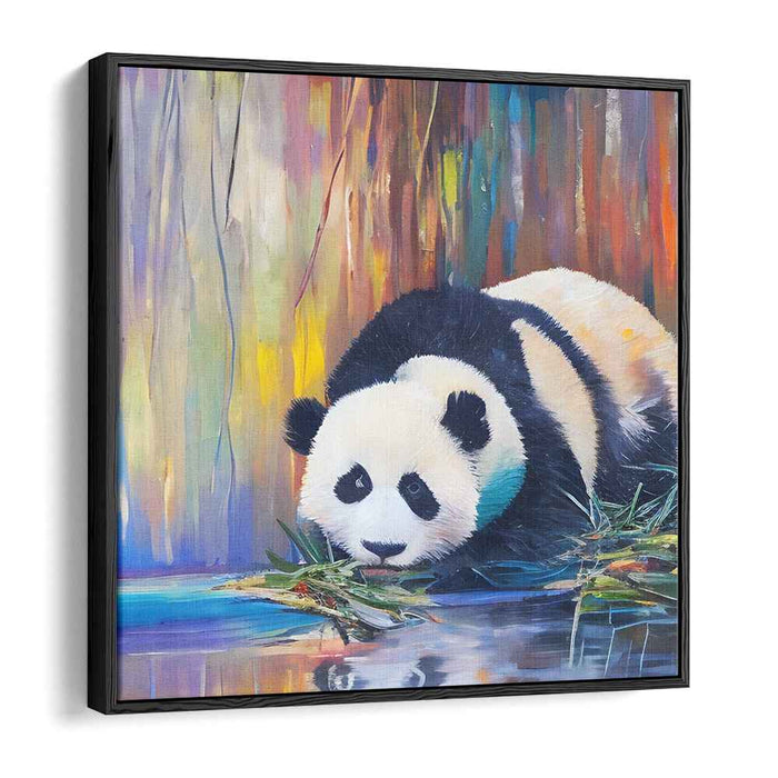 Lush Woodland Melodies: Vibrant Forest Harmony Canvas Art Print