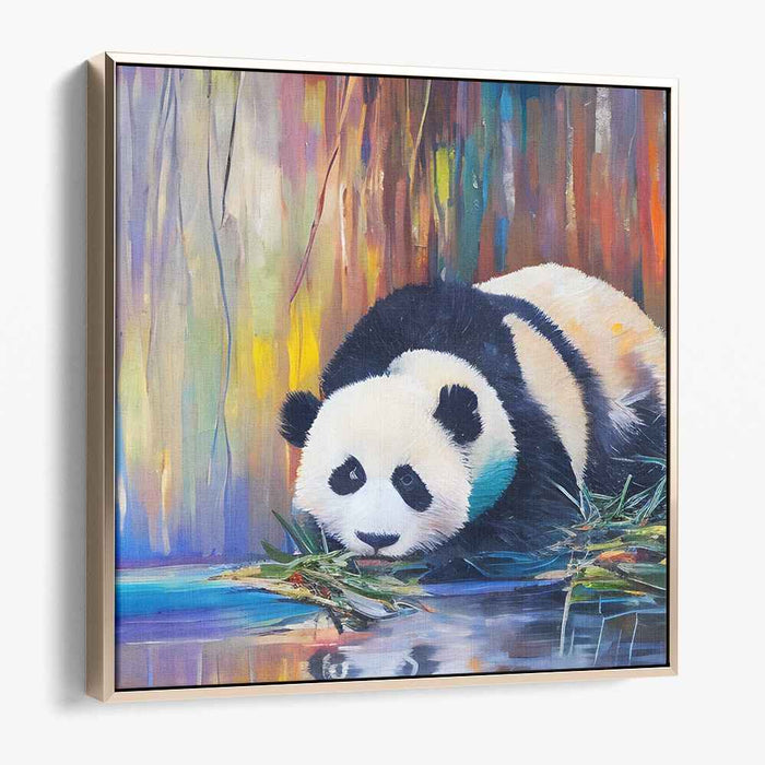 Lush Woodland Melodies: Vibrant Forest Harmony Canvas Art Print