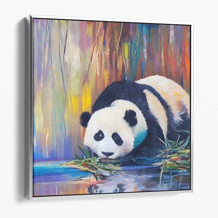 Lush Woodland Melodies: Vibrant Forest Harmony Canvas Art Print