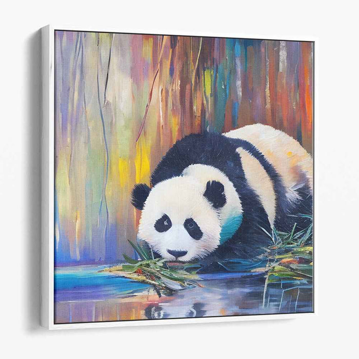 Lush Woodland Melodies: Vibrant Forest Harmony Canvas Art Print