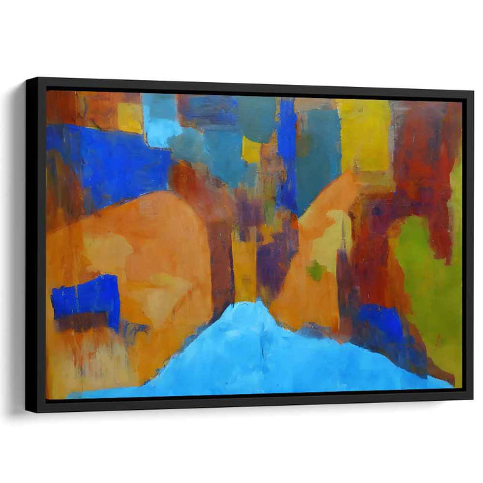 Eternal Horizons: Abstract Expressionist Landscape Canvas Art Print