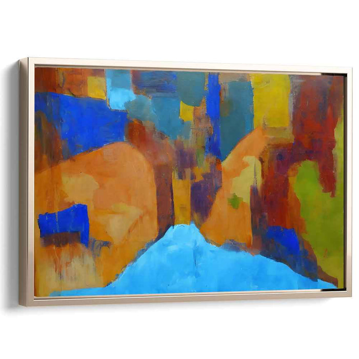 Eternal Horizons: Abstract Expressionist Landscape Canvas Art Print