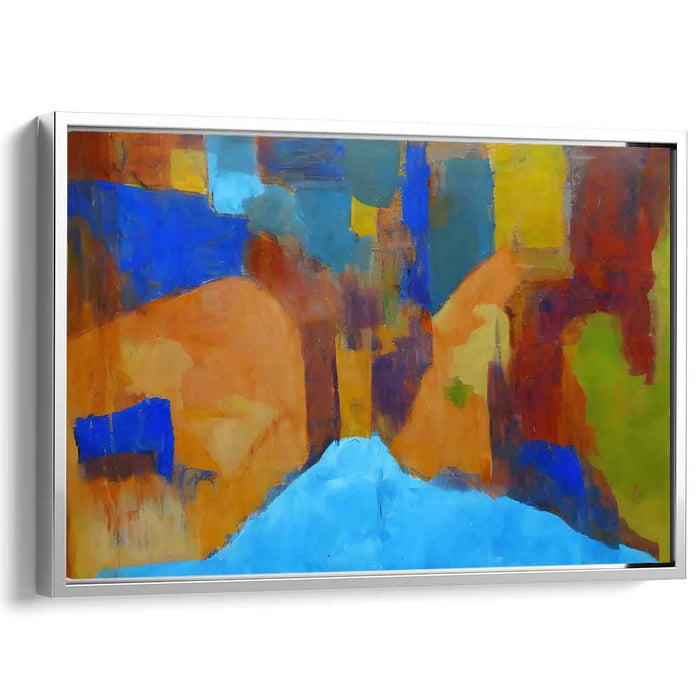 Eternal Horizons: Abstract Expressionist Landscape Canvas Art Print