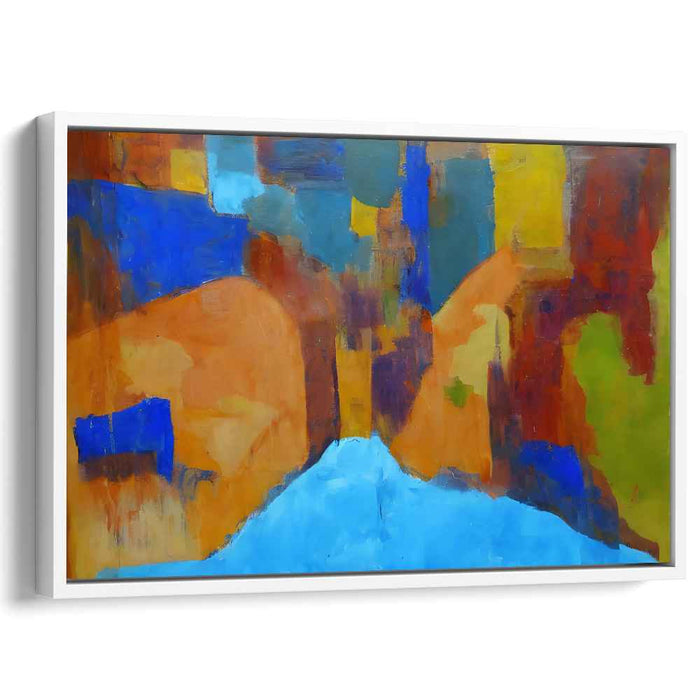 Eternal Horizons: Abstract Expressionist Landscape Canvas Art Print
