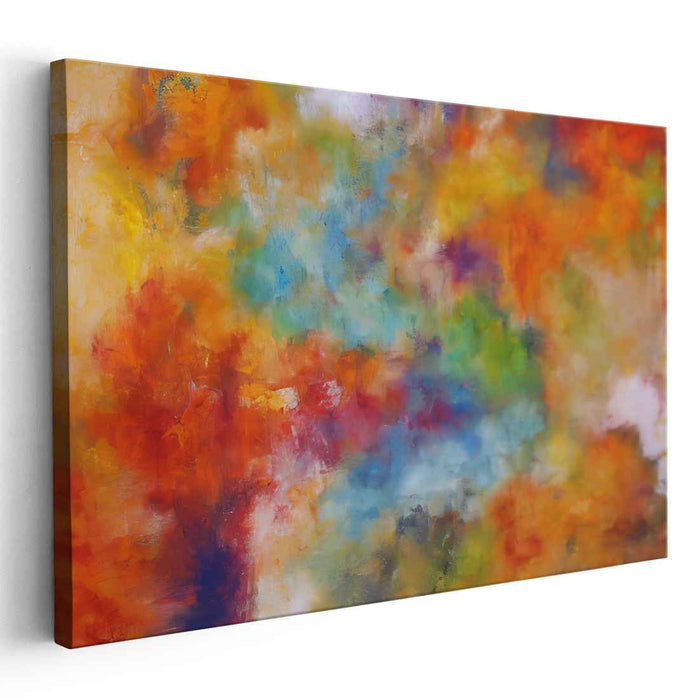 Energy Pulse: Dynamic Abstract Expressionist Canvas Art Print