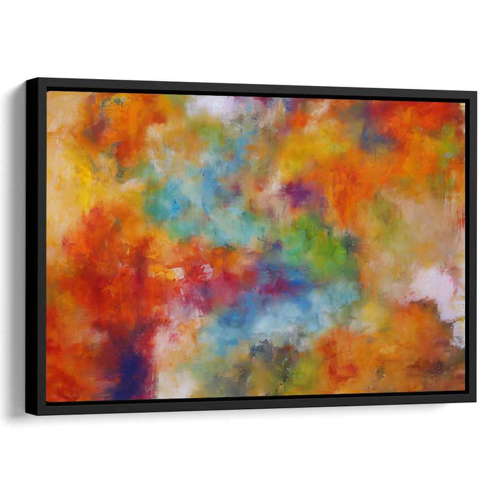 Energy Pulse: Dynamic Abstract Expressionist Canvas Art Print