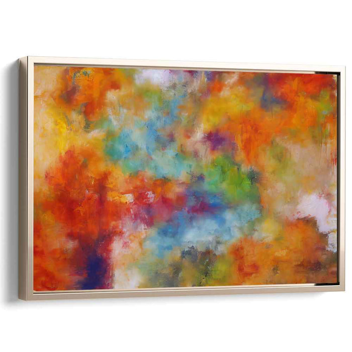 Energy Pulse: Dynamic Abstract Expressionist Canvas Art Print