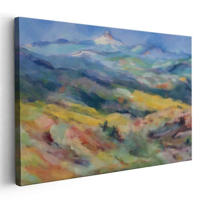 Infinite Brush Strokes: Impressionistic Landscape Canvas Art Print