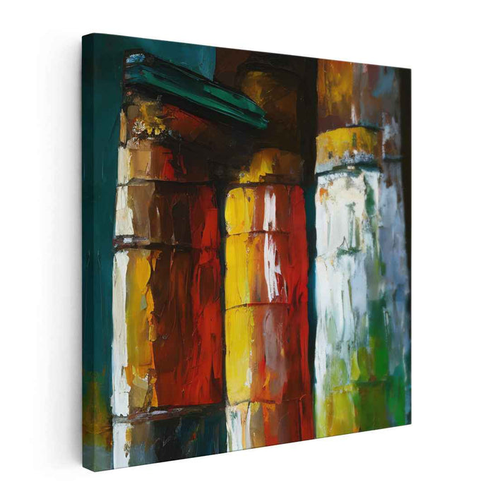 Tactile Impulse: Abstract Expressionist Textured Canvas Art