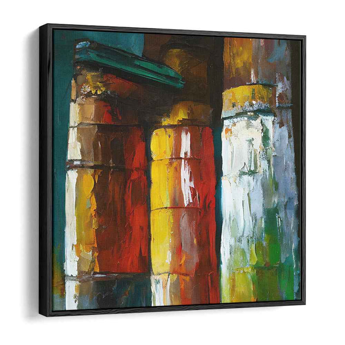 Tactile Impulse: Abstract Expressionist Textured Canvas Art