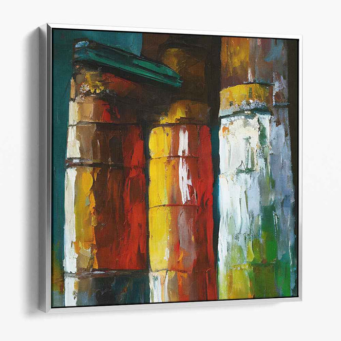 Tactile Impulse: Abstract Expressionist Textured Canvas Art