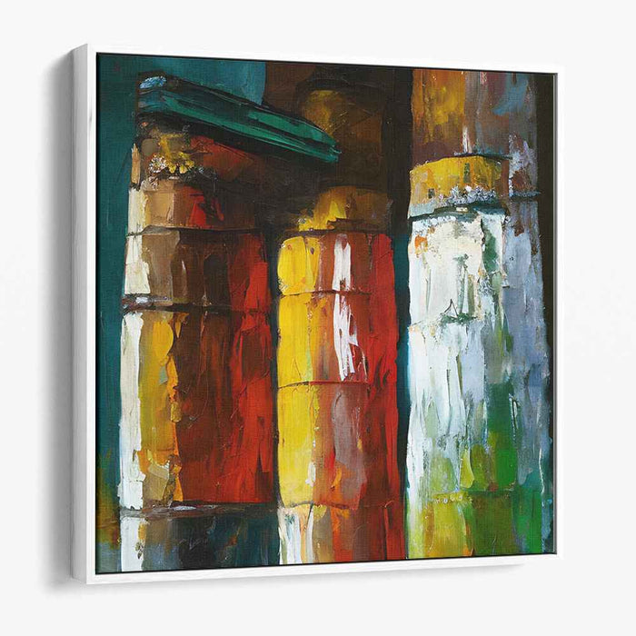 Tactile Impulse: Abstract Expressionist Textured Canvas Art