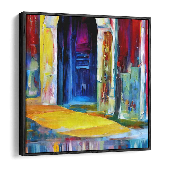 Mystic Gateway: A Vivid Abstract Impressionist Journey Canvas Art