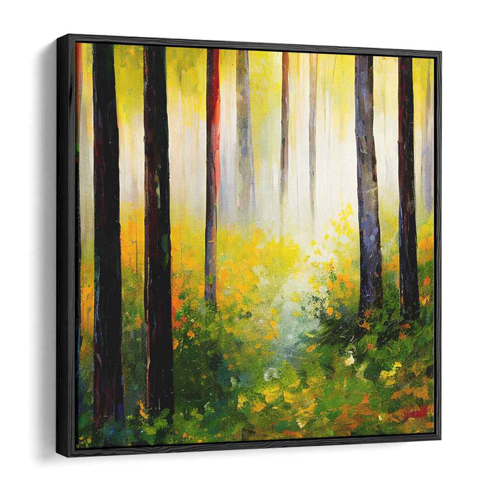 Murmuring Forest: Impressionist Forest Canvas Art Print