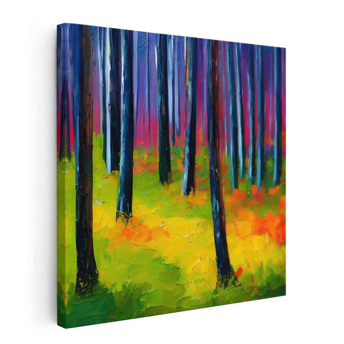 Chromatic Bliss Bouquet: Vibrant Nature Canvas Art Print