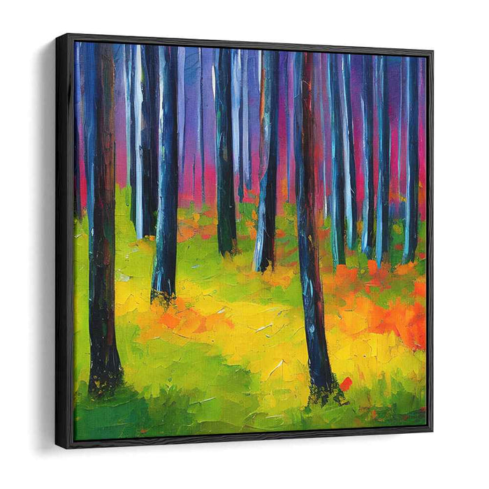 Chromatic Bliss Bouquet: Vibrant Nature Canvas Art Print