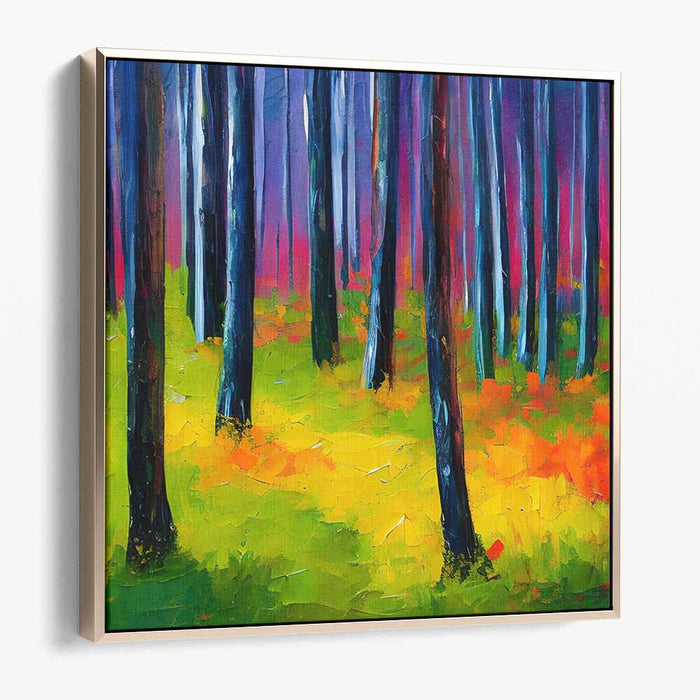 Chromatic Bliss Bouquet: Vibrant Nature Canvas Art Print