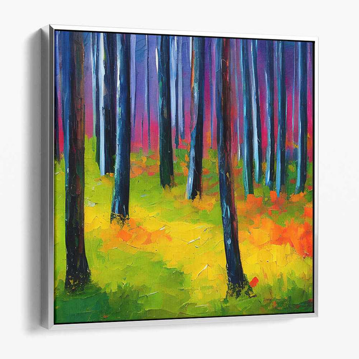 Chromatic Bliss Bouquet: Vibrant Nature Canvas Art Print