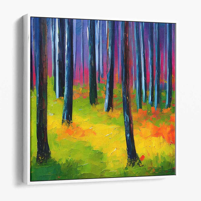 Chromatic Bliss Bouquet: Vibrant Nature Canvas Art Print