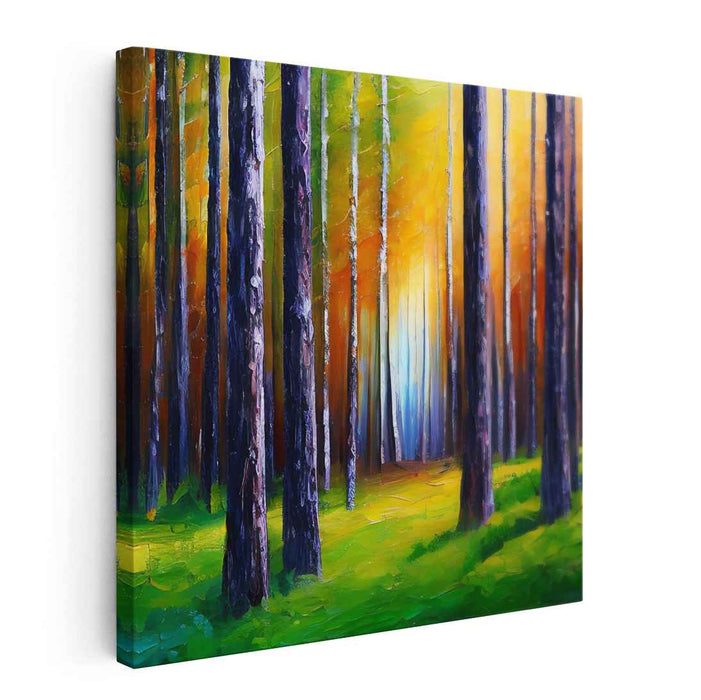 Twilight Reverie Dance: A Surreal Dawn Canvas Art Print