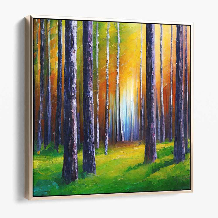 Twilight Reverie Dance: A Surreal Dawn Canvas Art Print