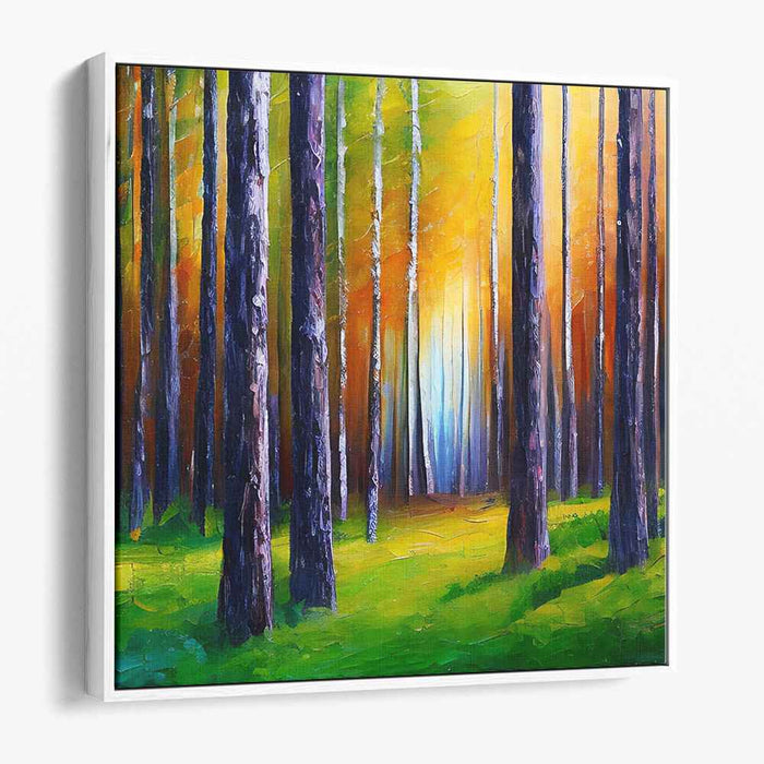 Twilight Reverie Dance: A Surreal Dawn Canvas Art Print