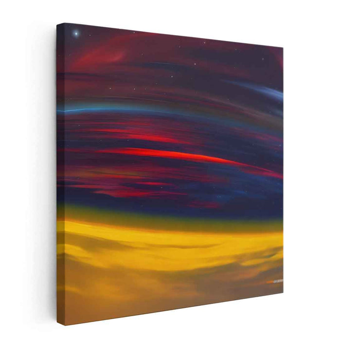 Chromatic Duet: A Symphony of Colors Canvas Art Print