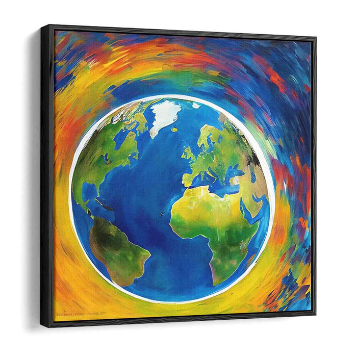 Worlds in Motion: A Dynamic Global Perspective Canvas Art Print