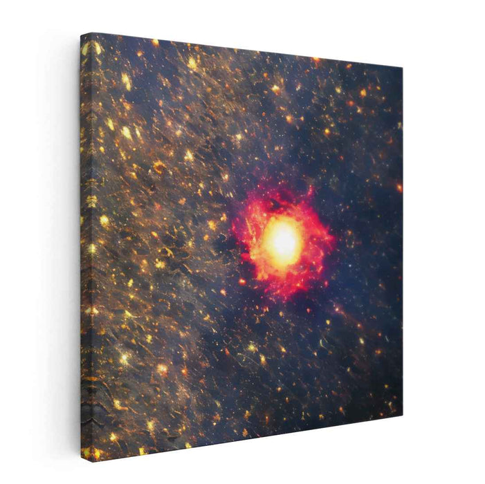 Radiant Nebula: A Celestial Symphony in Red and Blue