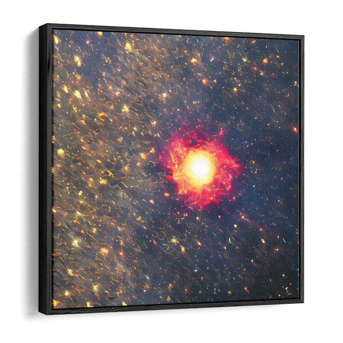 Radiant Nebula: A Celestial Symphony in Red and Blue