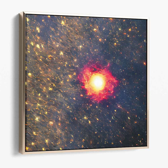 Radiant Nebula: A Celestial Symphony in Red and Blue