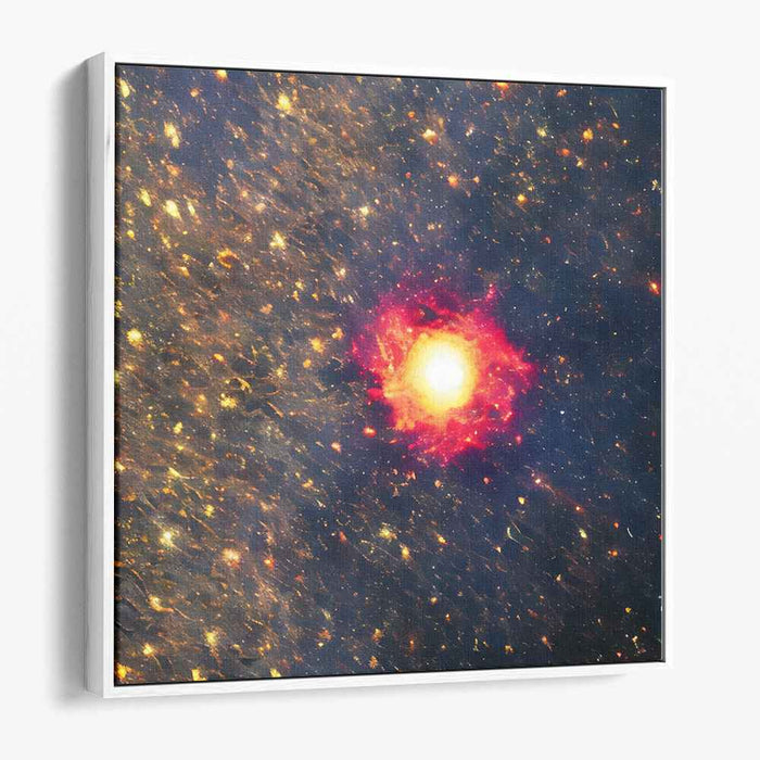 Radiant Nebula: A Celestial Symphony in Red and Blue