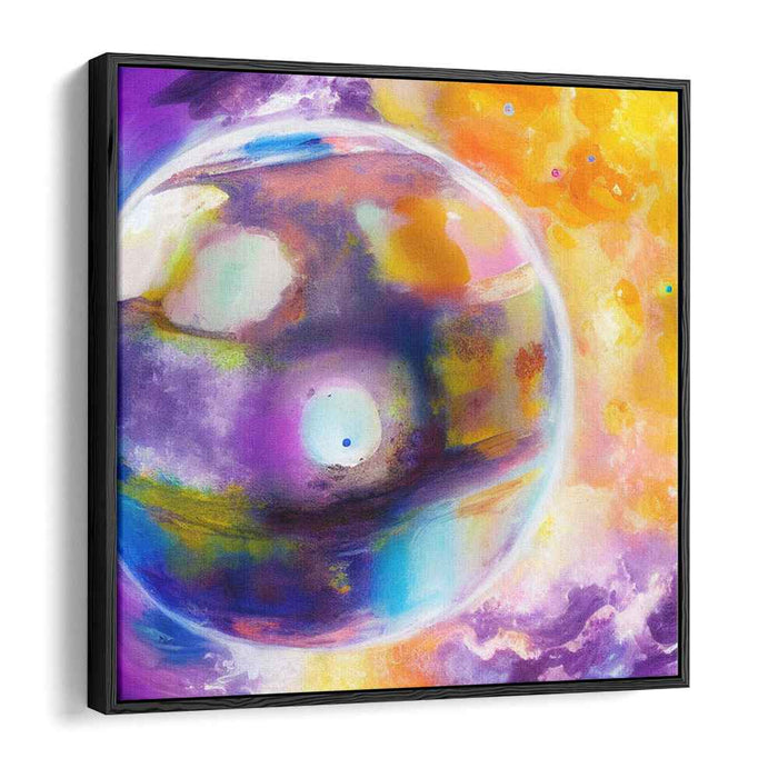 Cosmic Dreamscape Splash: A Vivid Journey through Abstract Space Canvas Art