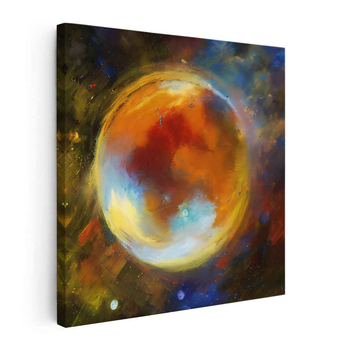 Celestial Wonder: Abstract Cosmic Energy Canvas Art Print