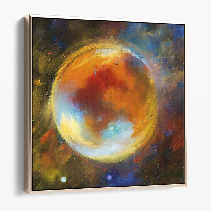 Celestial Wonder: Abstract Cosmic Energy Canvas Art Print