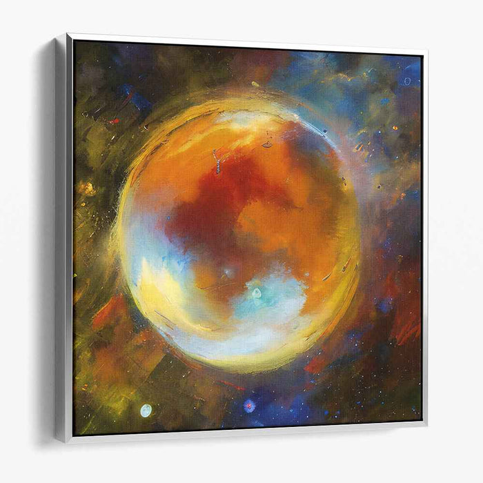 Celestial Wonder: Abstract Cosmic Energy Canvas Art Print