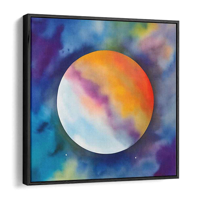 Cosmic Color Dream: Vivid Planetary Canvas Art Print