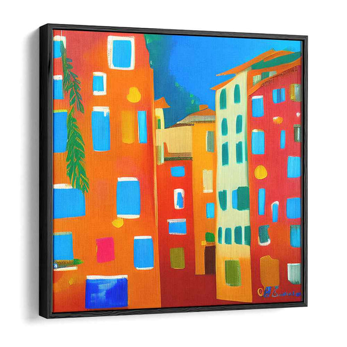 Wild City Rainbow Burst: Fauvist-Inspired Vibrant Urban Canvas Art