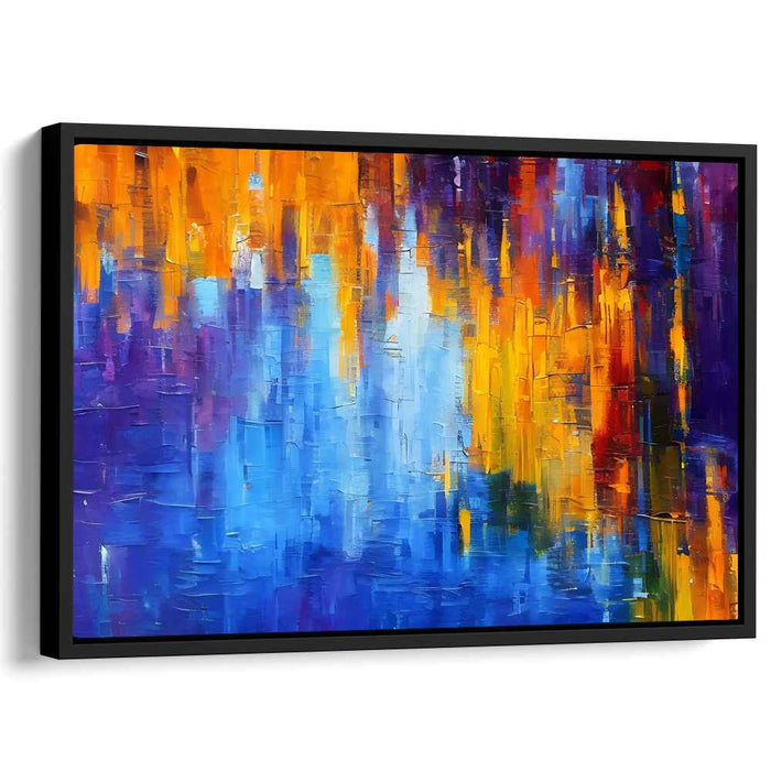 Color Dance of Perception: Abstract Color Symphony Canvas Art