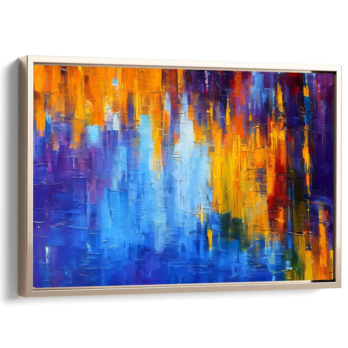 Color Dance of Perception: Abstract Color Symphony Canvas Art