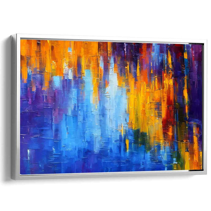 Color Dance of Perception: Abstract Color Symphony Canvas Art