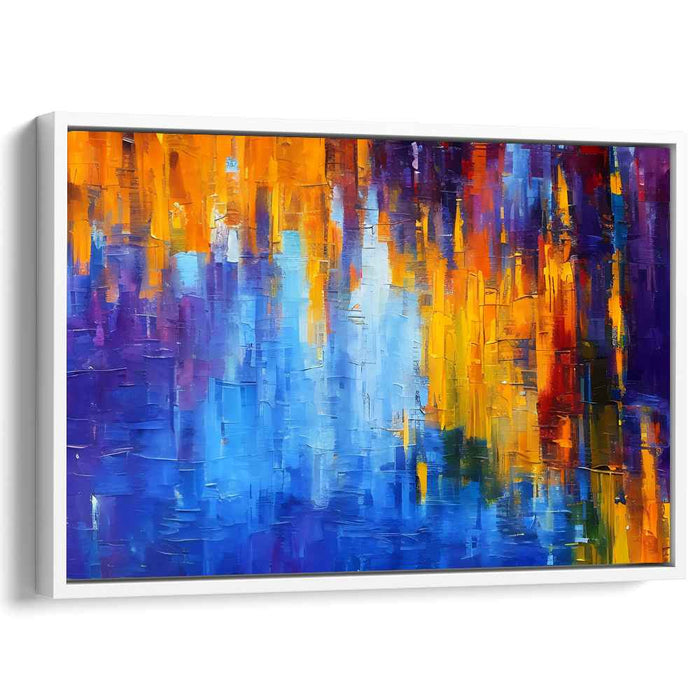 Color Dance of Perception: Abstract Color Symphony Canvas Art
