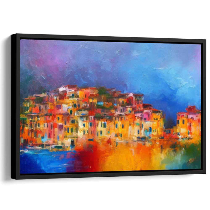 Impressionist Daze: Abstract Impressionist Colorful Canvas Art Print