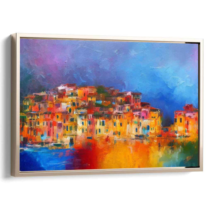 Impressionist Daze: Abstract Impressionist Colorful Canvas Art Print