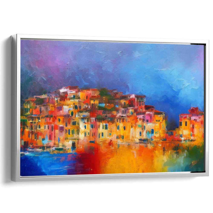 Impressionist Daze: Abstract Impressionist Colorful Canvas Art Print
