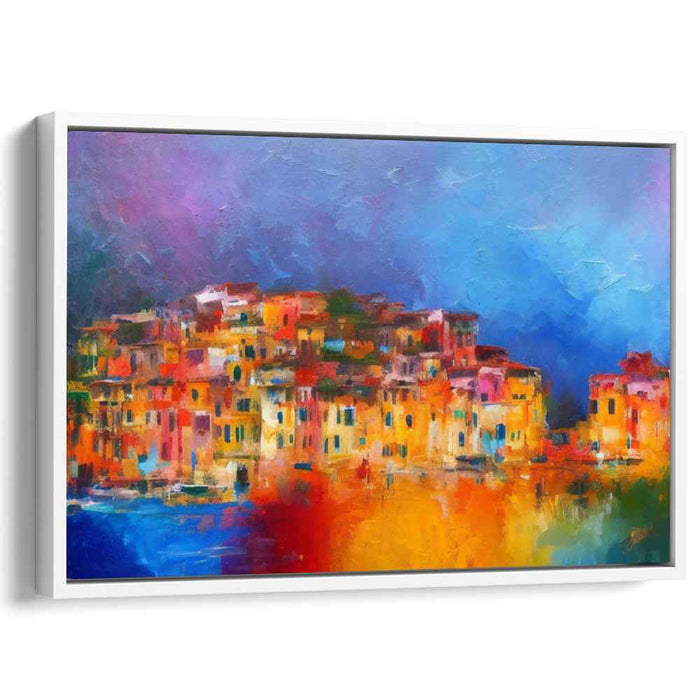 Impressionist Daze: Abstract Impressionist Colorful Canvas Art Print