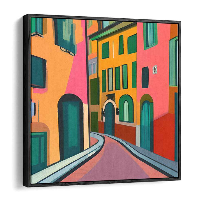 Neon Dreamscape Wanderlust: A Surreal Urban Adventure Canvas Art